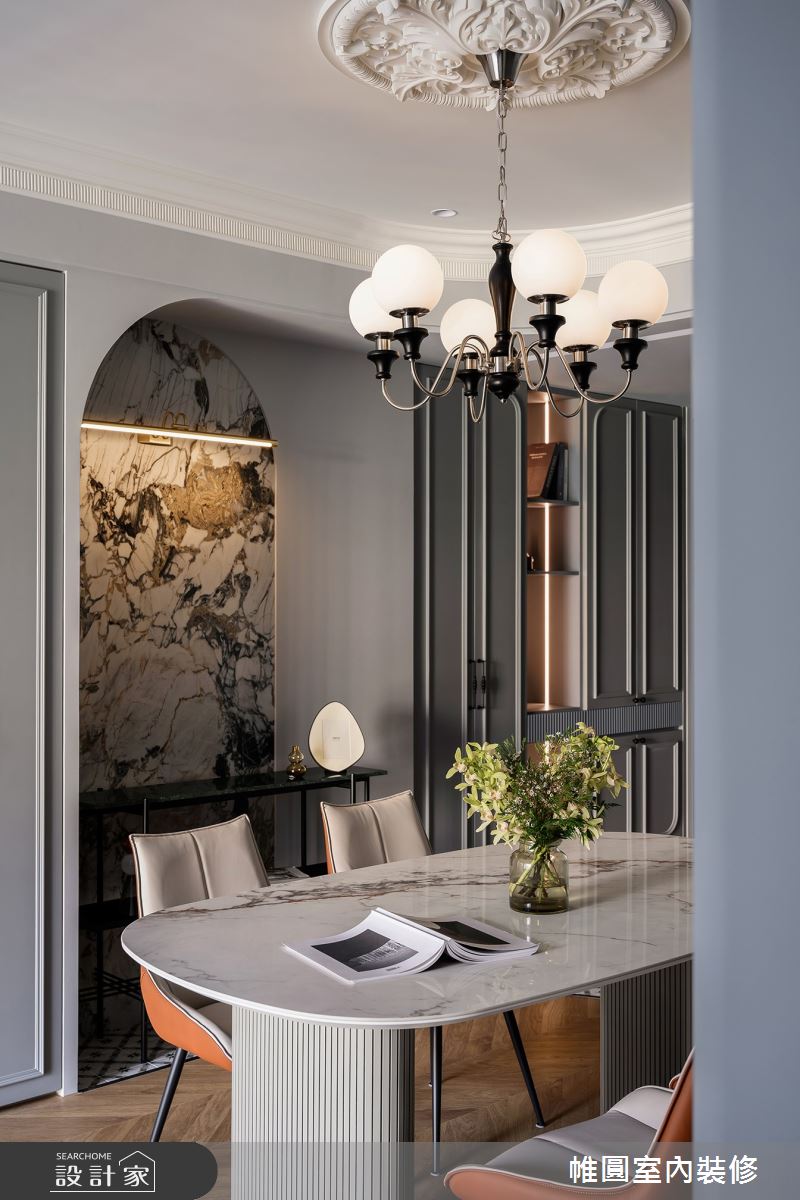 30坪新成屋(5年以下)＿混搭風餐廳案例圖片＿帷圓‧定制 circle＿帷圓_墨青•寫影之16