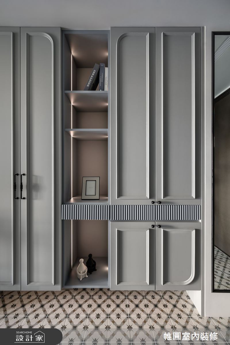 30坪新成屋(5年以下)＿混搭風玄關案例圖片＿帷圓‧定制 circle＿帷圓_墨青•寫影之21