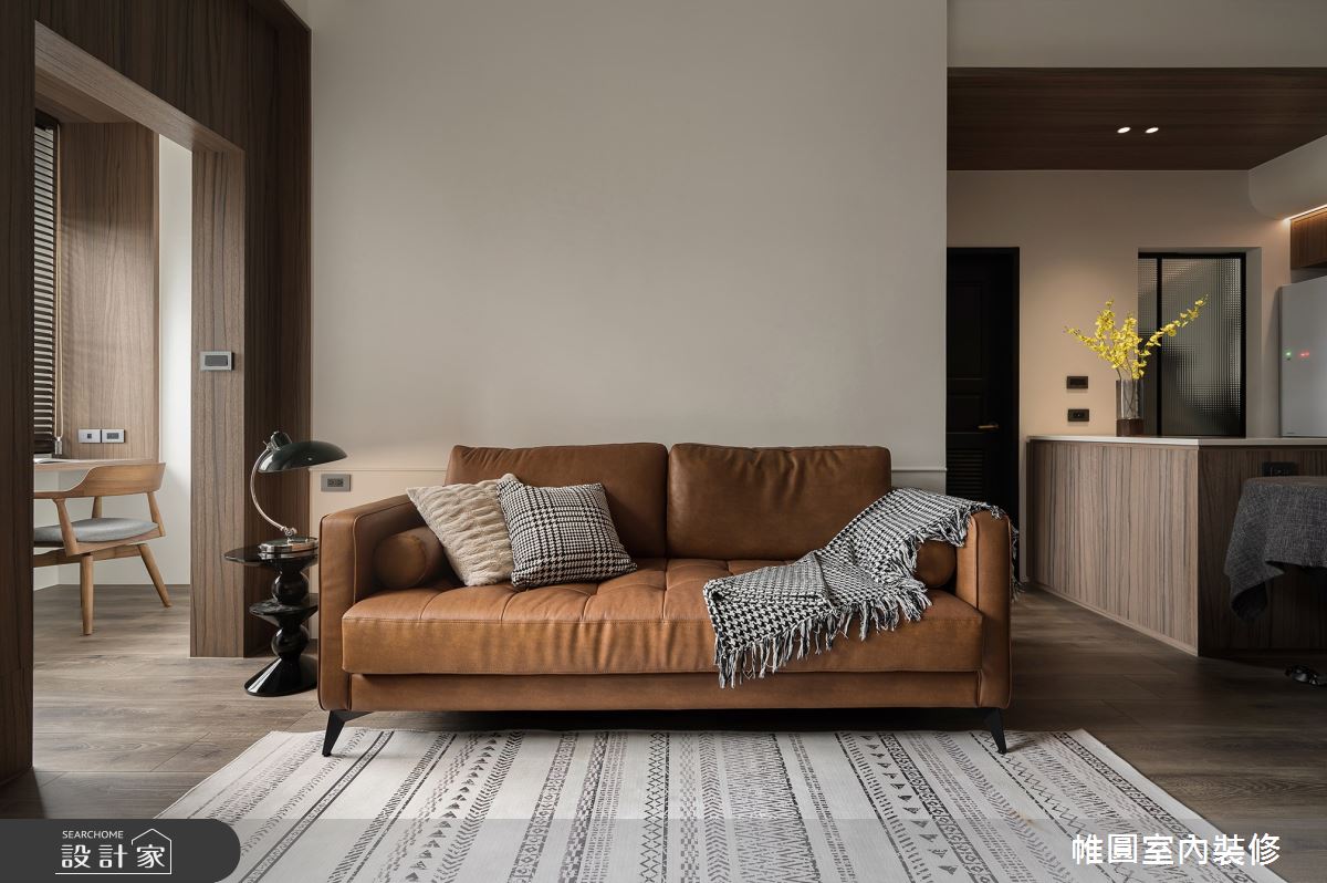 20坪中古屋(5~15年)＿人文禪風客廳案例圖片＿帷圓‧定制 circle＿帷圓_匠藏 • 酩寓之4