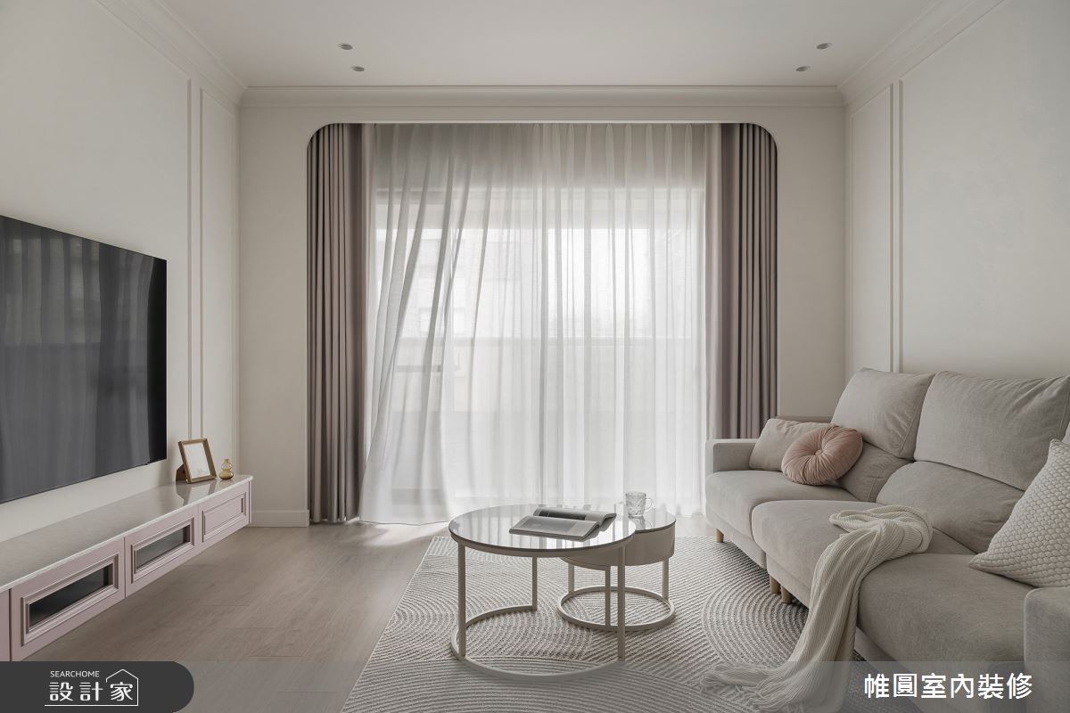 42坪中古屋(5~15年)＿美式風客廳案例圖片＿帷圓‧定制 circle＿帷圓_白居 • 浪境戀曲之2