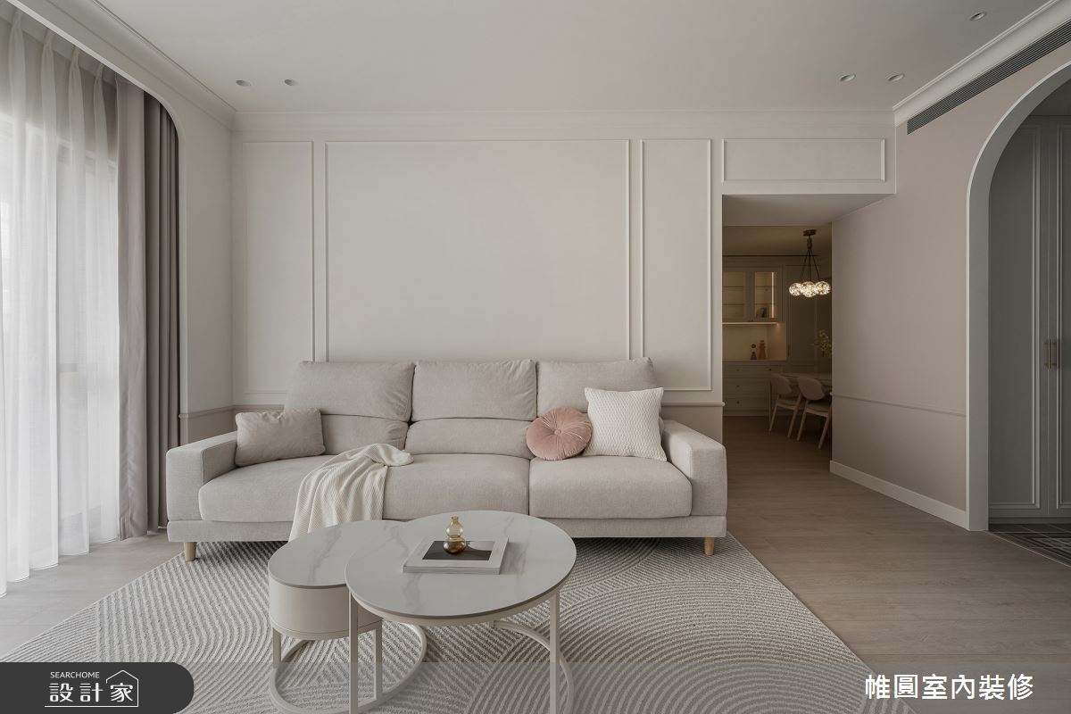 42坪中古屋(5~15年)＿美式風客廳案例圖片＿帷圓‧定制 circle＿帷圓_白居 • 浪境戀曲之4