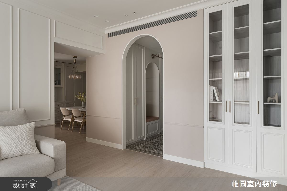 42坪中古屋(5~15年)＿美式風玄關客廳案例圖片＿帷圓‧定制 circle＿帷圓_白居 • 浪境戀曲之5