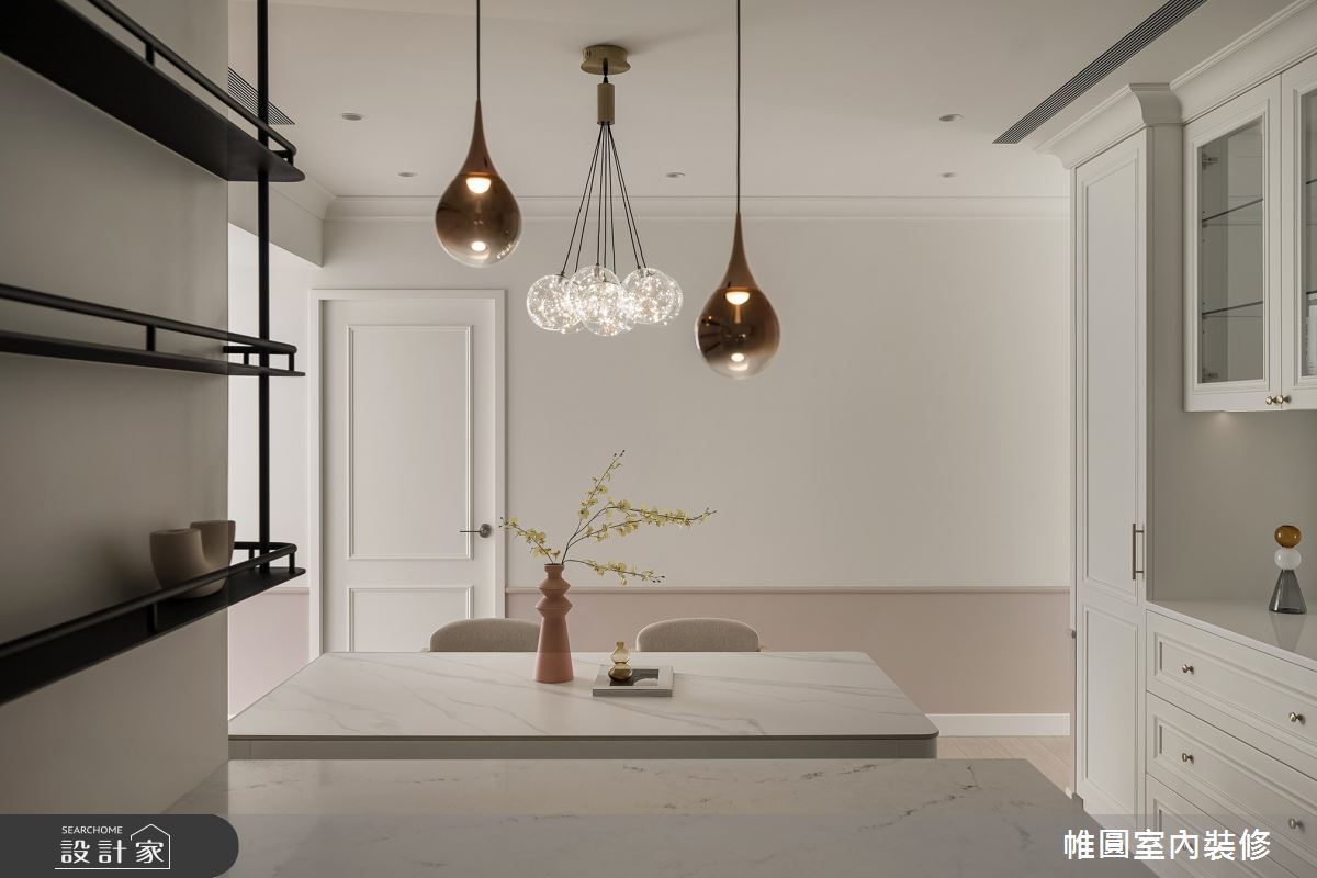 42坪中古屋(5~15年)＿美式風餐廳中島案例圖片＿帷圓‧定制 circle＿帷圓_白居 • 浪境戀曲之12