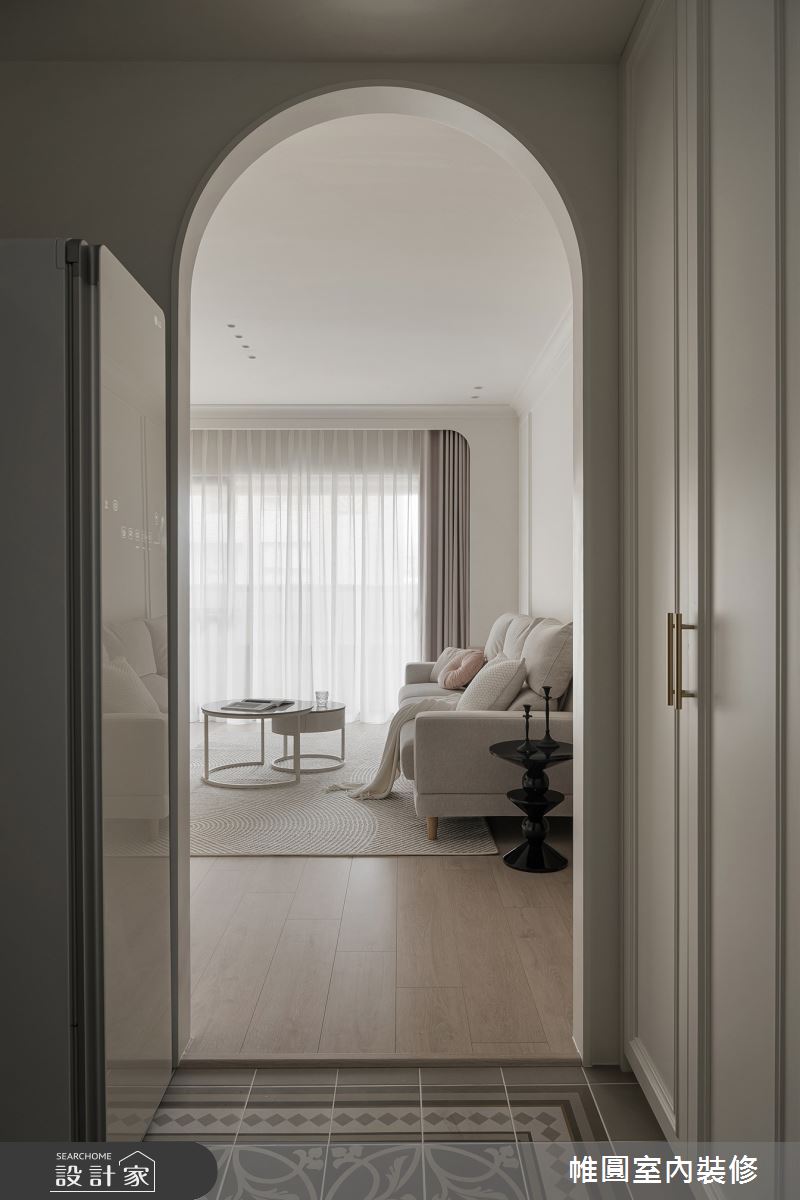 42坪中古屋(5~15年)＿美式風玄關客廳案例圖片＿帷圓‧定制 circle＿帷圓_白居 • 浪境戀曲之17