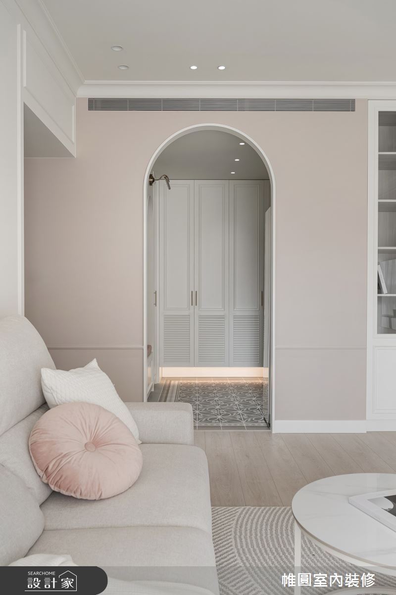 42坪中古屋(5~15年)＿美式風玄關客廳案例圖片＿帷圓‧定制 circle＿帷圓_白居 • 浪境戀曲之1484