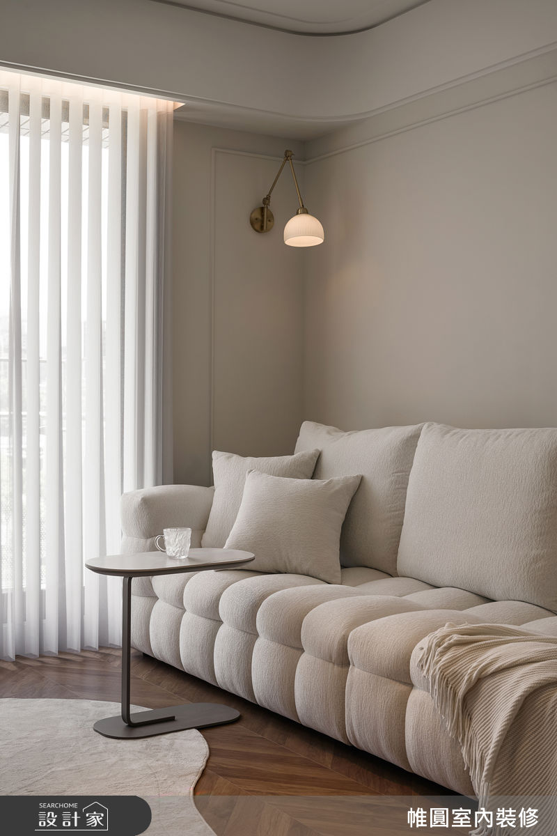 32坪新成屋(5年以下)＿混搭風客廳案例圖片＿帷圓‧定制 circle＿帷圓_序光 • 琉境之7