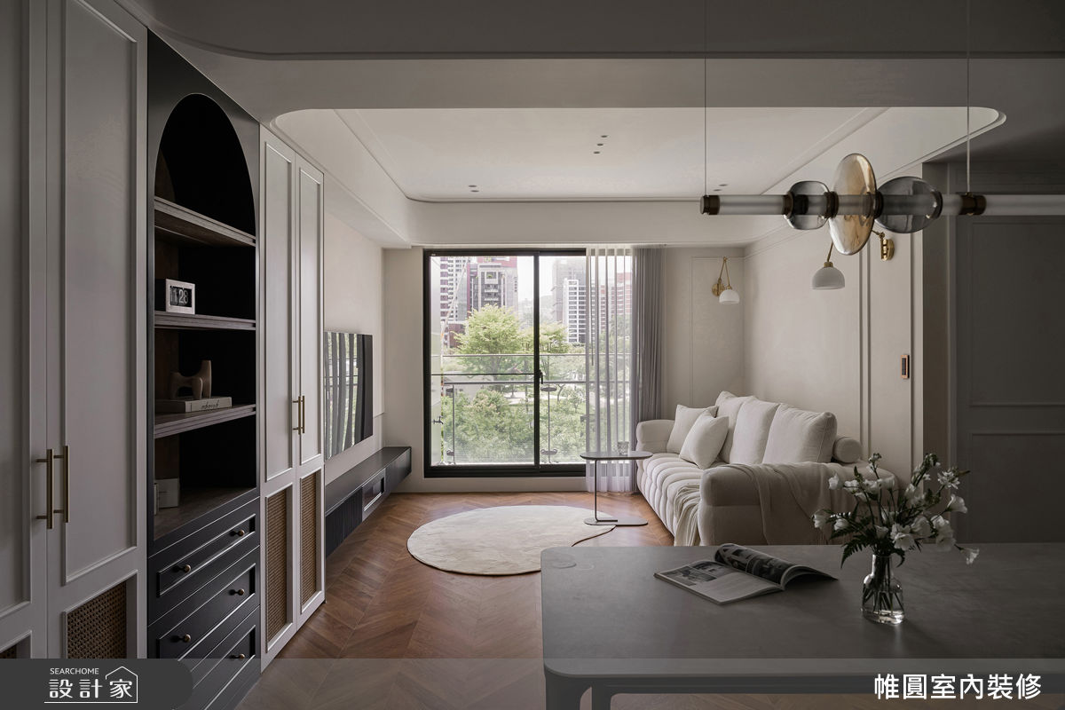 32坪新成屋(5年以下)＿混搭風客廳餐廳案例圖片＿帷圓‧定制 circle＿帷圓_序光 • 琉境之1