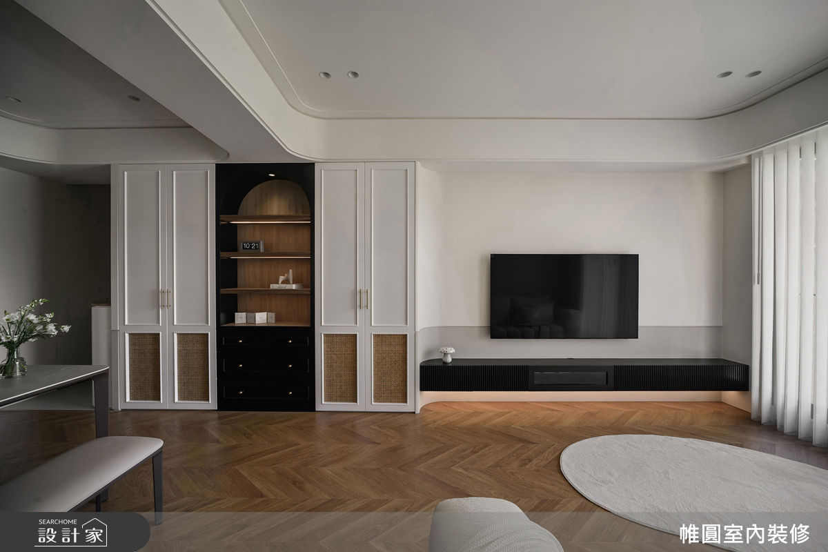 32坪新成屋(5年以下)＿混搭風客廳案例圖片＿帷圓‧定制 circle＿帷圓_序光 • 琉境之1