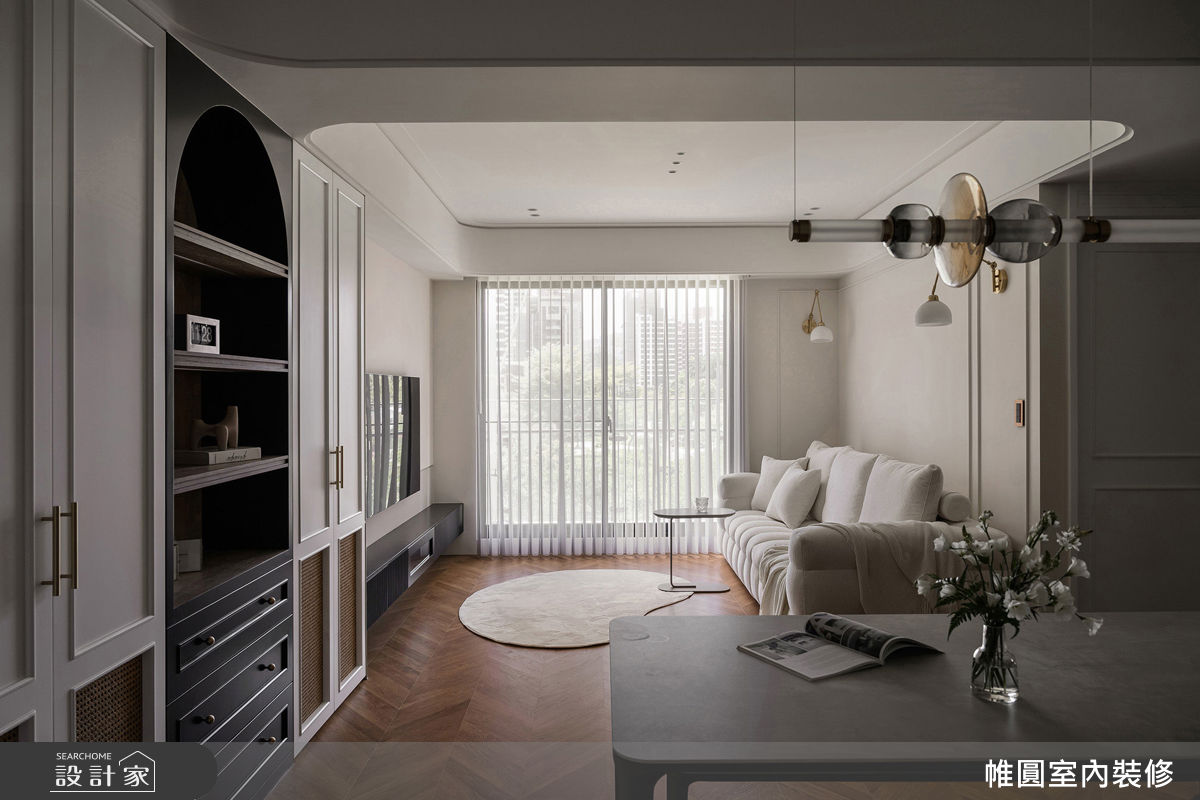 32坪新成屋(5年以下)＿混搭風客廳餐廳案例圖片＿帷圓‧定制 circle＿帷圓_序光 • 琉境之3