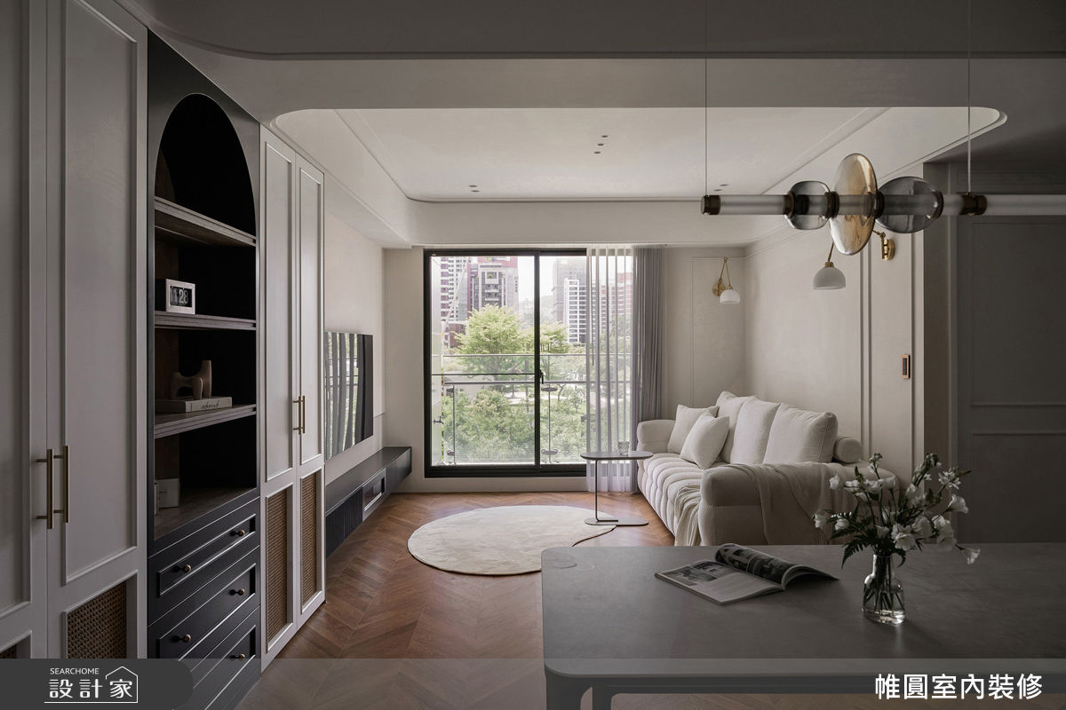 32坪新成屋(5年以下)＿混搭風客廳餐廳案例圖片＿帷圓‧定制 circle＿帷圓_序光 • 琉境之6