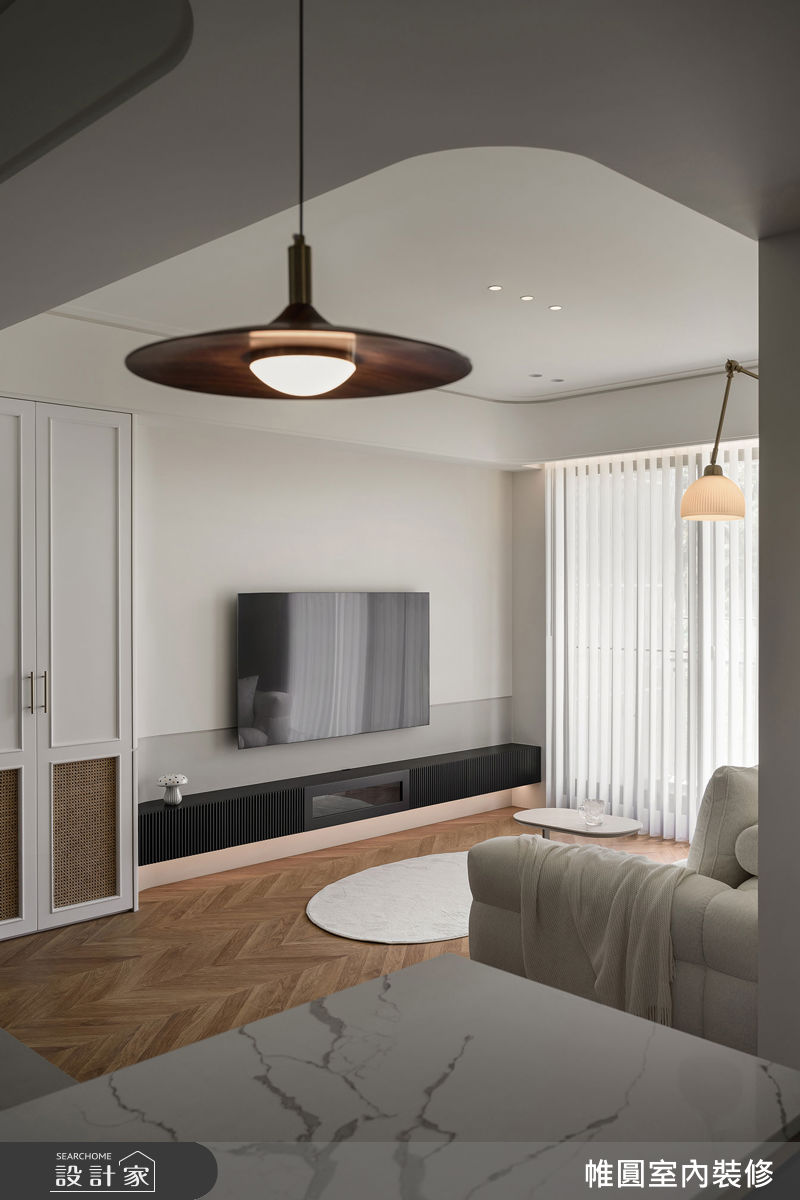 32坪新成屋(5年以下)＿混搭風客廳餐廳案例圖片＿帷圓‧定制 circle＿帷圓_序光 • 琉境之17