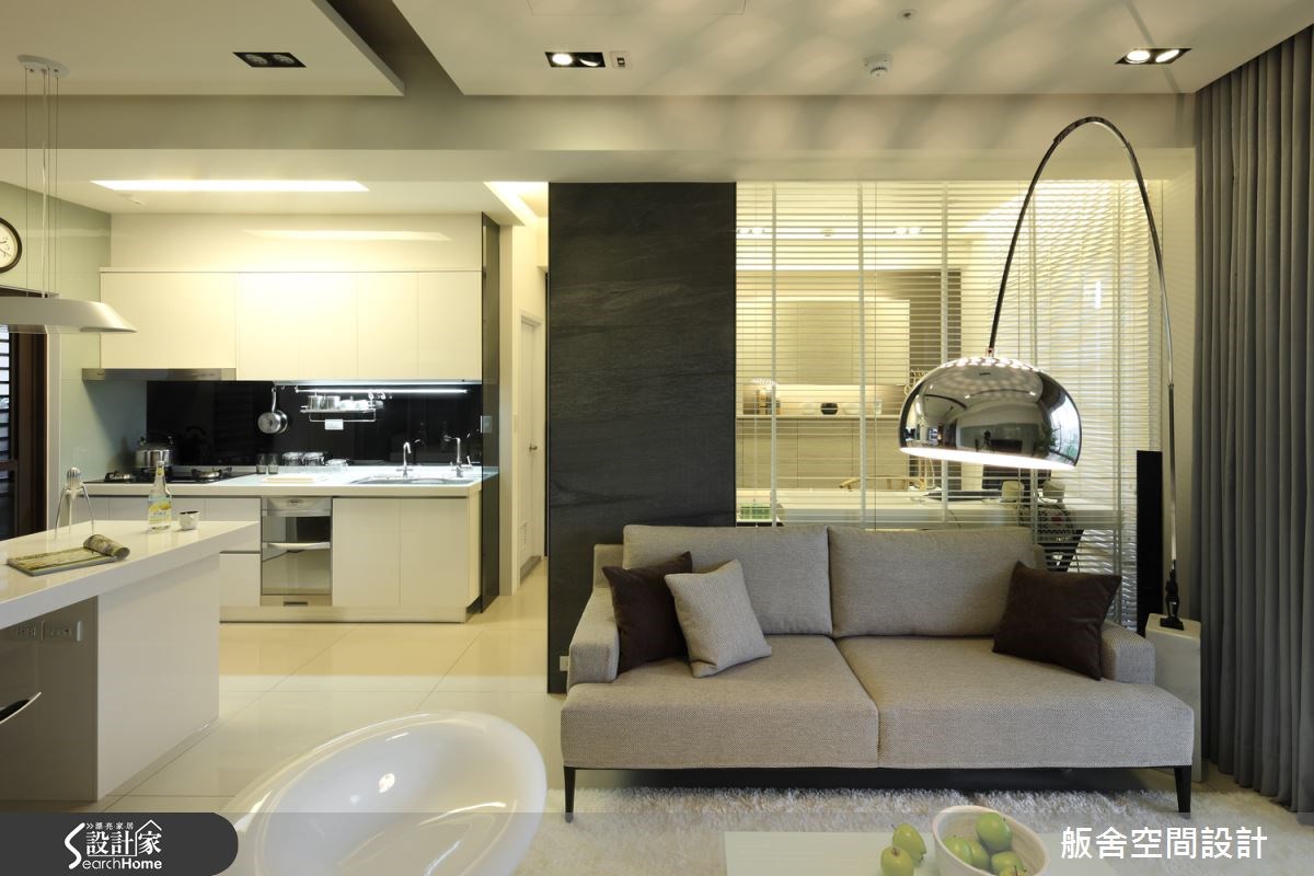 20坪新成屋(5年以下)＿現代風客廳廚房吧檯案例圖片＿舨舍空間設計有限公司＿舨舍_08之5