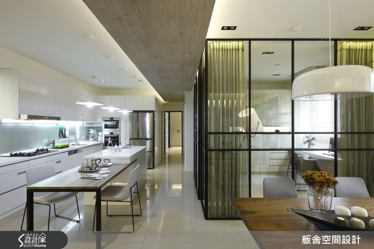 35坪新成屋(5年以下)＿混搭風餐廳吧檯走廊案例圖片＿舨舍空間設計有限公司＿舨舍_16之1