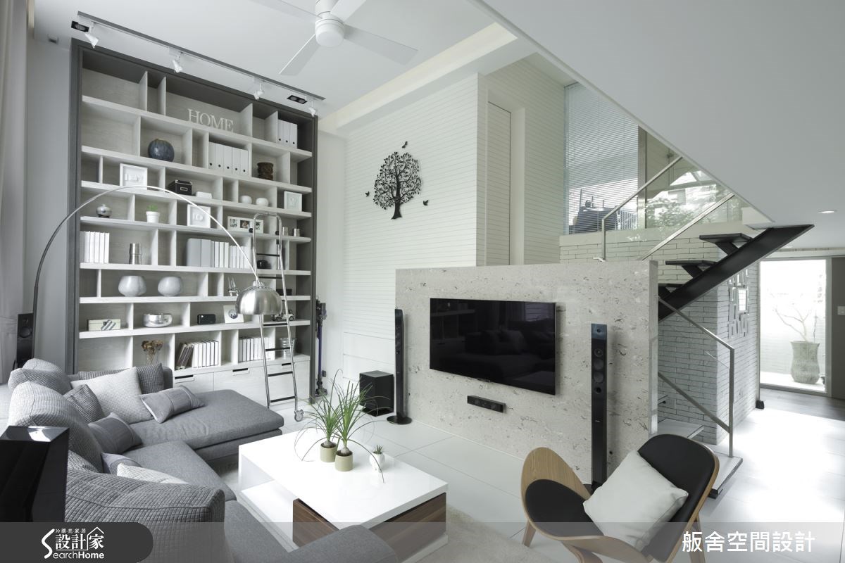 52坪中古屋(5~15年)＿現代風客廳樓梯案例圖片＿舨舍空間設計有限公司＿舨舍_19之1