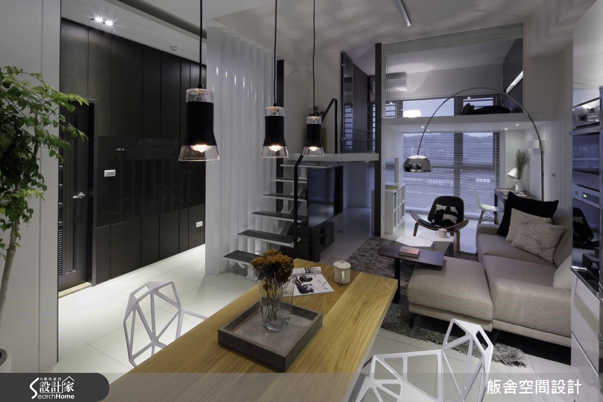 28坪新成屋(5年以下)＿混搭風客廳餐廳樓梯案例圖片＿舨舍空間設計有限公司＿舨舍_25之5