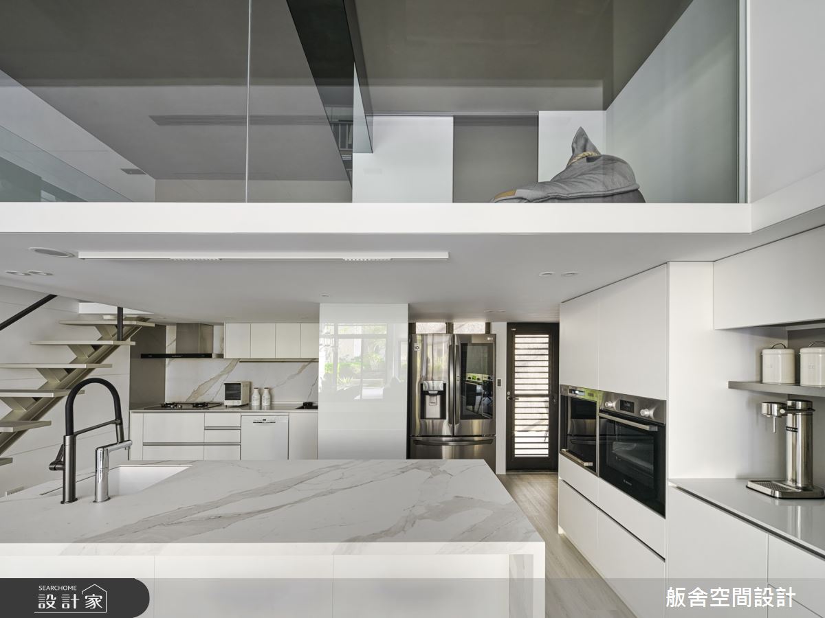 90坪中古屋(5~15年)＿現代風廚房吧檯樓梯多功能室案例圖片＿舨舍空間設計有限公司＿舨舍_66之5