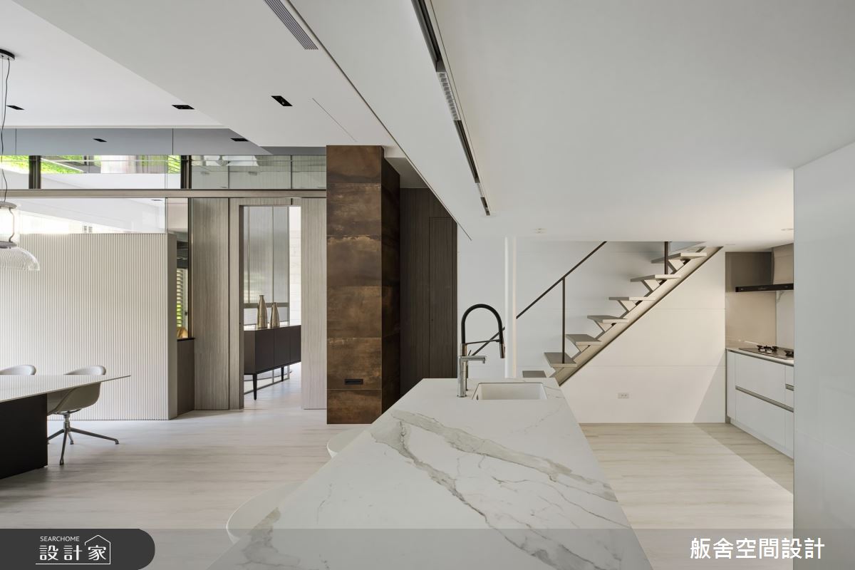 90坪中古屋(5~15年)＿現代風餐廳廚房樓梯中島案例圖片＿舨舍空間設計有限公司＿舨舍_66之7
