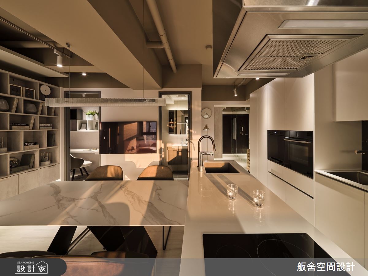 20坪新成屋(5年以下)＿現代風餐廳廚房中島案例圖片＿舨舍空間設計有限公司＿舨舍_67之1