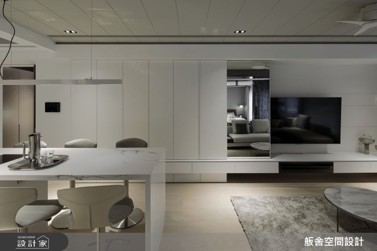 29坪新成屋(5年以下)＿現代風客廳吧檯中島案例圖片＿舨舍空間設計有限公司＿舨舍_70之7