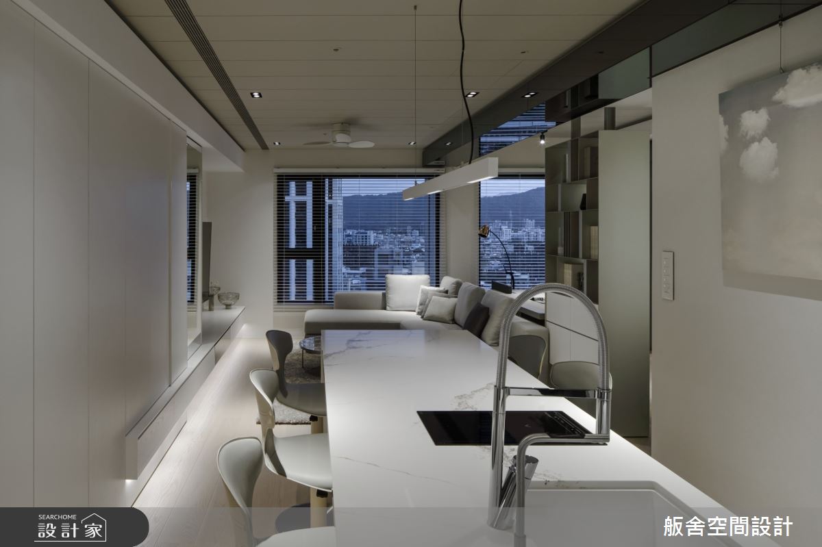 29坪新成屋(5年以下)＿現代風客廳吧檯中島案例圖片＿舨舍空間設計有限公司＿舨舍_70之10