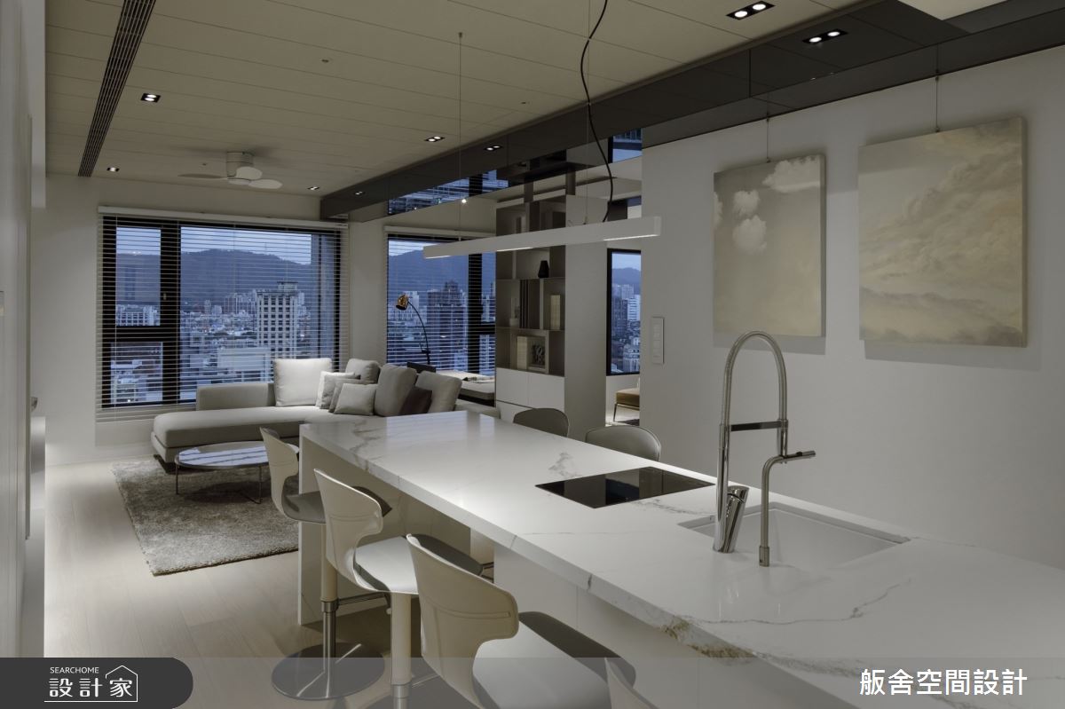 29坪新成屋(5年以下)＿現代風客廳吧檯中島案例圖片＿舨舍空間設計有限公司＿舨舍_70之9