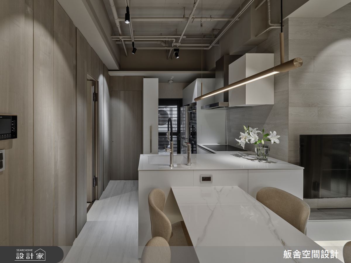 18坪預售屋＿現代風餐廳廚房中島案例圖片＿舨舍空間設計有限公司＿舨舍_73之12