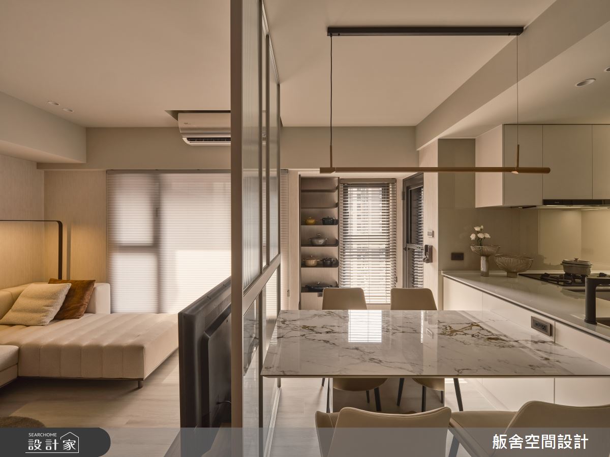 22坪預售屋＿現代風客廳餐廳廚房中島案例圖片＿舨舍空間設計有限公司＿舨舍_74之6