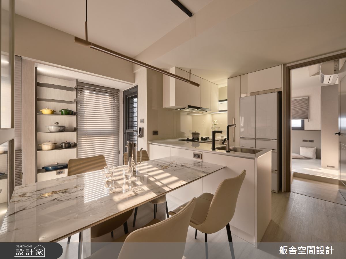 22坪預售屋＿現代風餐廳廚房中島案例圖片＿舨舍空間設計有限公司＿舨舍_74之3387
