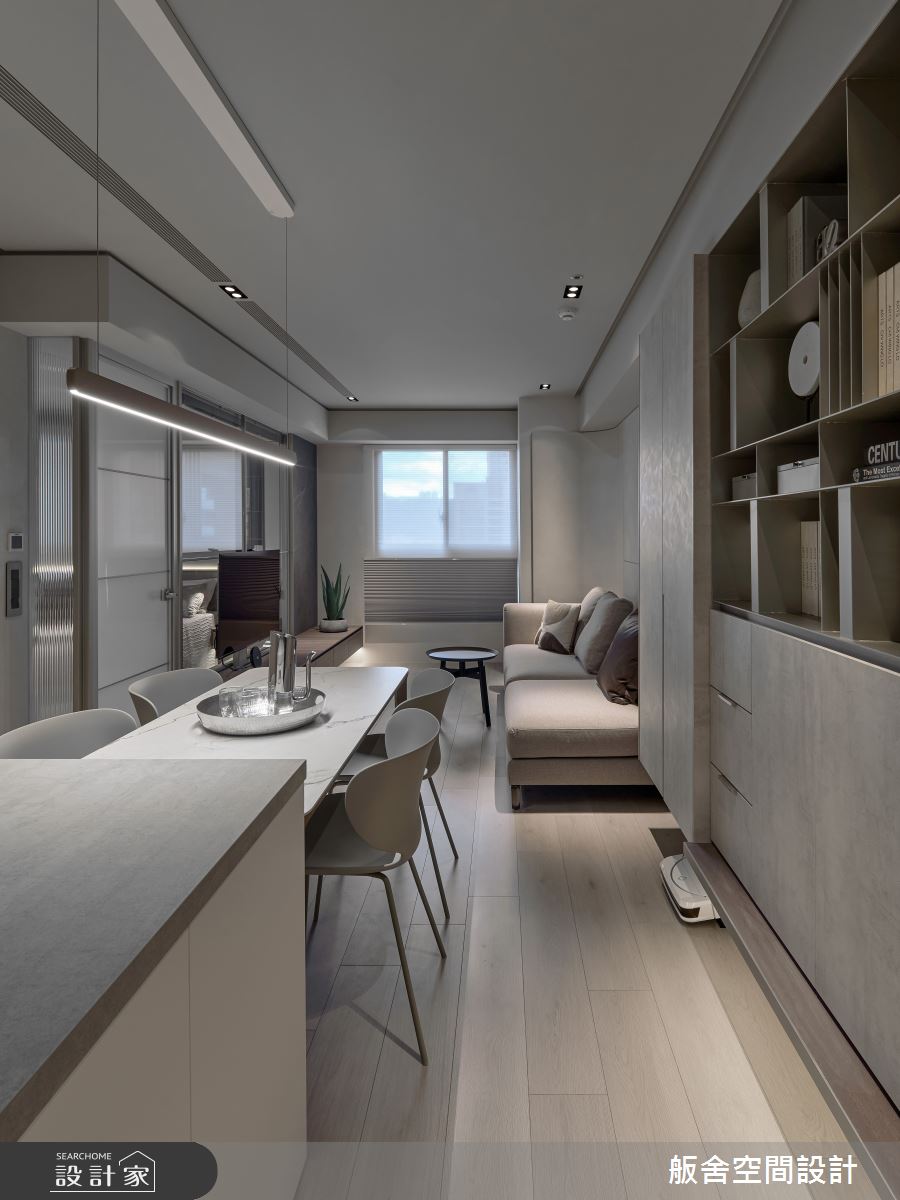 18坪預售屋＿現代風客廳餐廳中島案例圖片＿舨舍空間設計有限公司＿舨舍_76之6