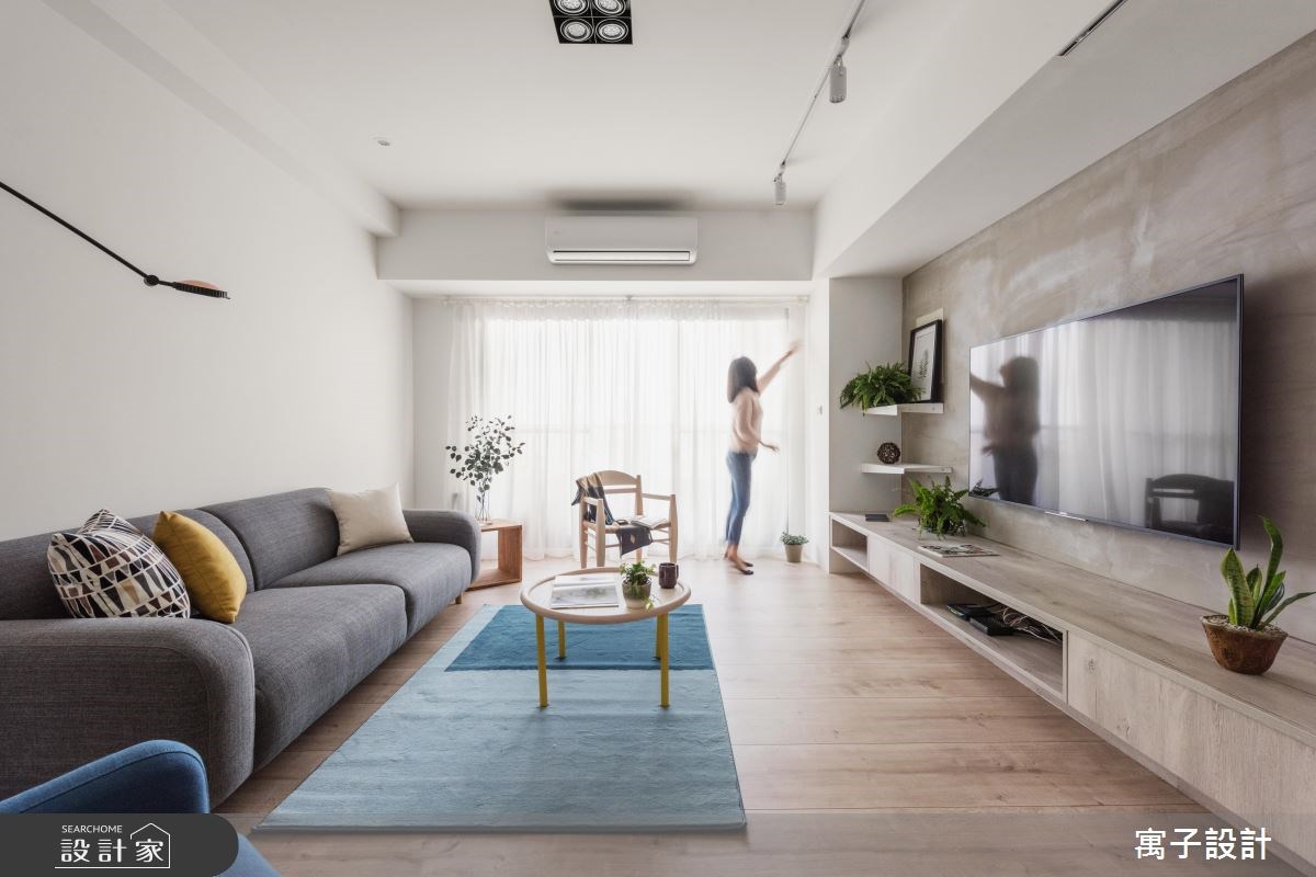 35坪新成屋(5年以下)＿北歐風客廳案例圖片＿寓子設計＿寓子_北歐20° I之2