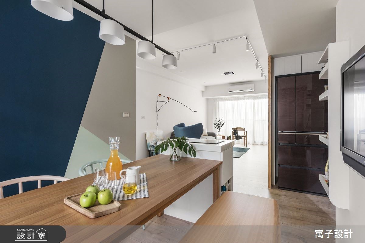 35坪新成屋(5年以下)＿北歐風餐廳案例圖片＿寓子設計＿寓子_北歐20° I之5