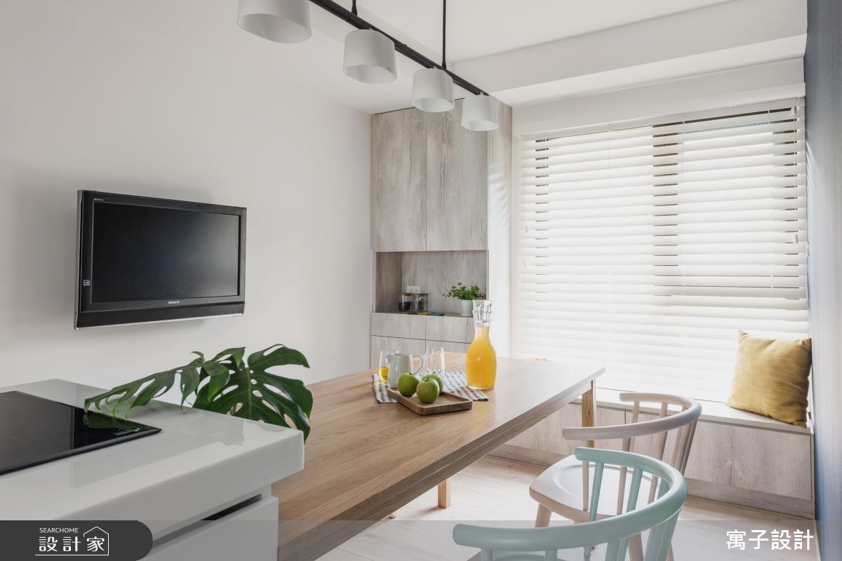 35坪新成屋(5年以下)＿北歐風餐廳臥榻案例圖片＿寓子設計＿寓子_北歐20° I之9