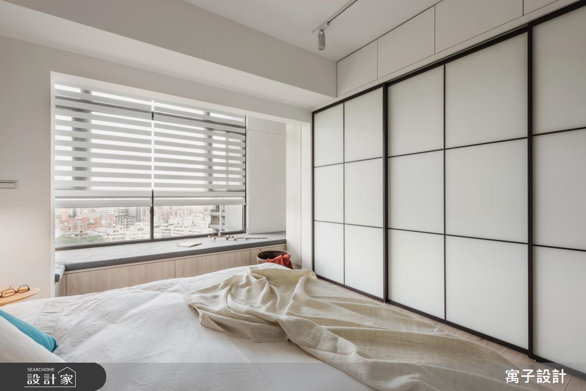 35坪新成屋(5年以下)＿北歐風臥室臥榻案例圖片＿寓子設計＿寓子_北歐20° I之10