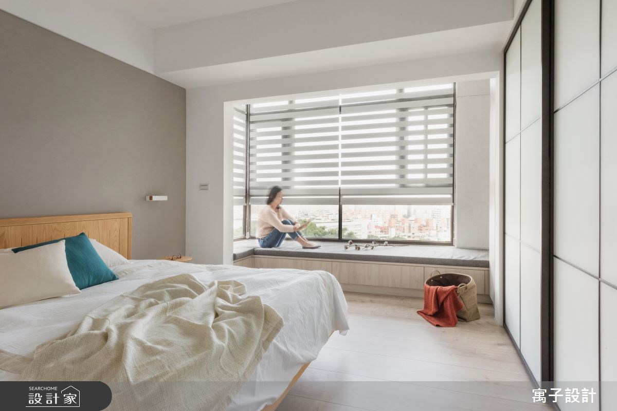 35坪新成屋(5年以下)＿北歐風臥室臥榻案例圖片＿寓子設計＿寓子_北歐20° I之11