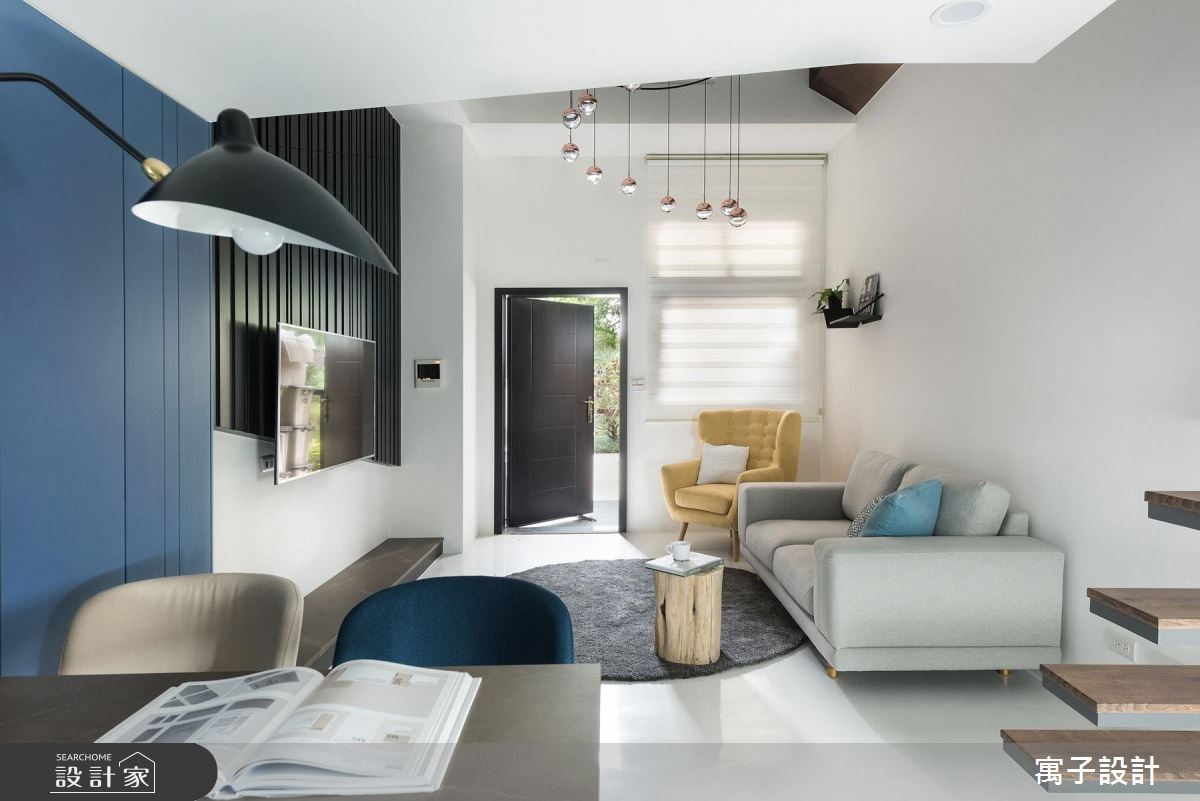 23坪新成屋(5年以下)＿現代風客廳案例圖片＿寓子設計＿寓子_爵士BLUES I之4