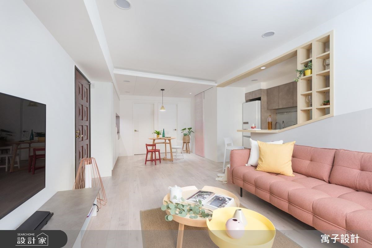 20坪老屋(16~30年)＿北歐風客廳案例圖片＿寓子設計＿寓子_春漾之4