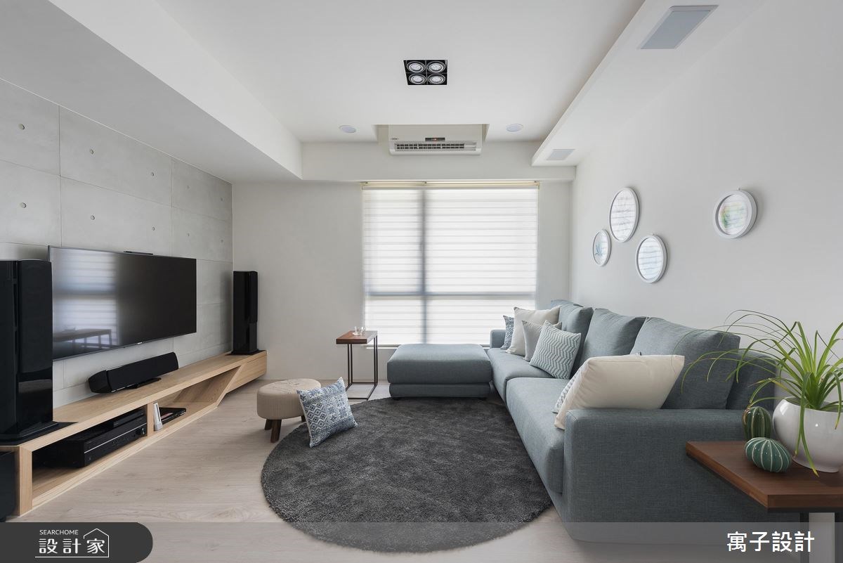 30坪新成屋(5年以下)＿北歐風客廳案例圖片＿寓子設計＿寓子_溫。沐光 I之3
