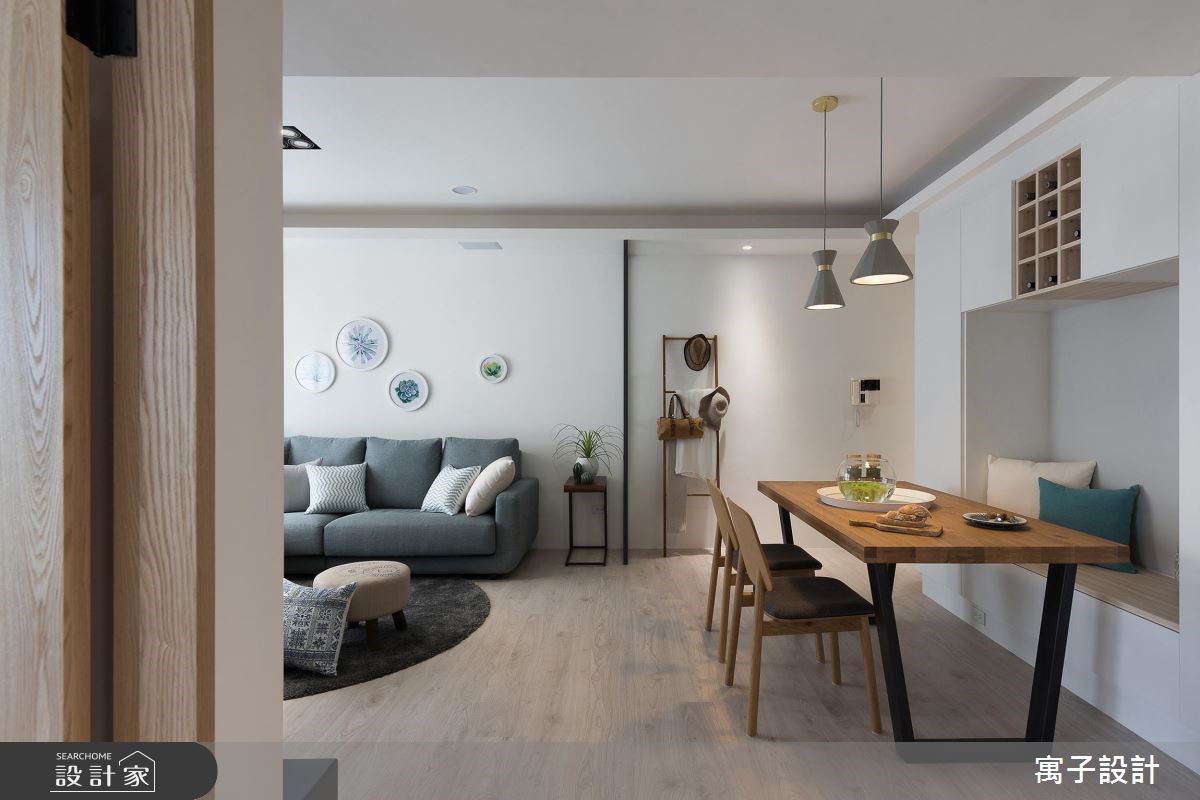 30坪新成屋(5年以下)＿北歐風餐廳案例圖片＿寓子設計＿寓子_溫。沐光 I之9