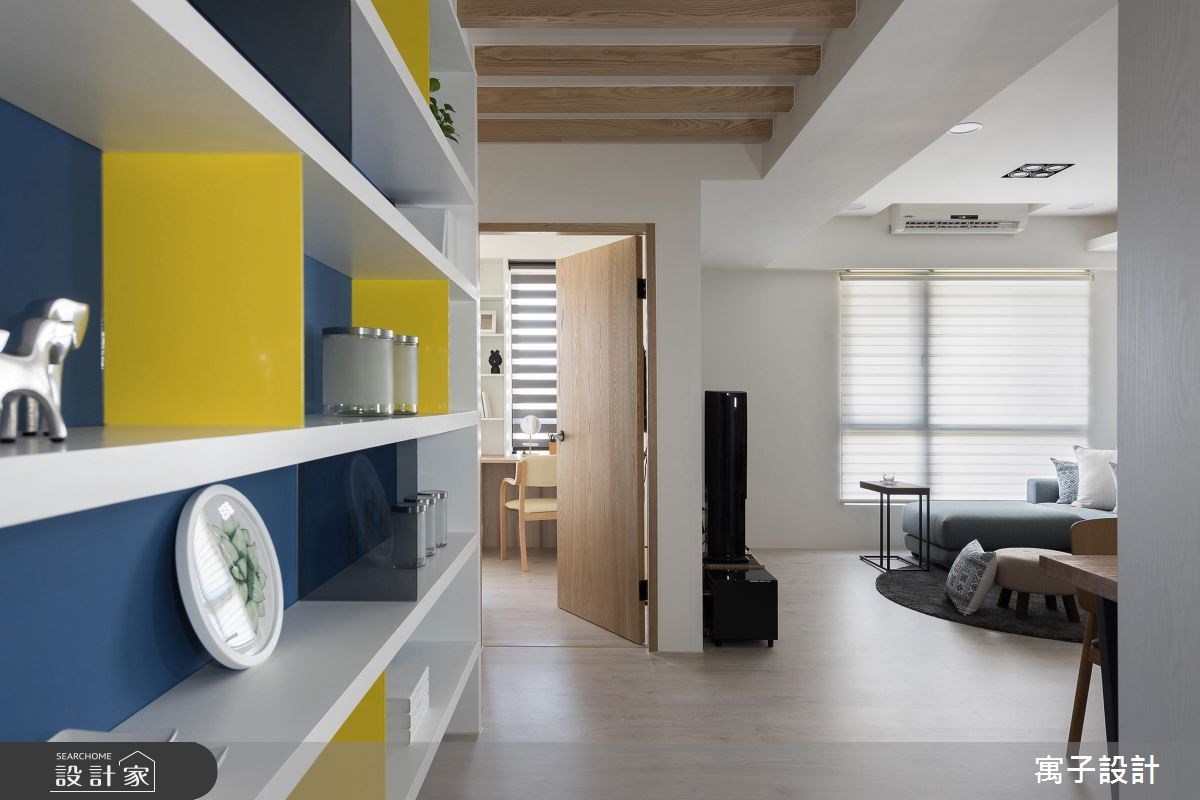 30坪新成屋(5年以下)＿北歐風客廳案例圖片＿寓子設計＿寓子_溫。沐光 I之11