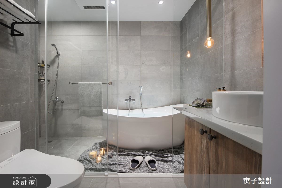 12坪老屋(16~30年)＿北歐風浴室案例圖片＿寓子設計＿寓子_倆倆之14