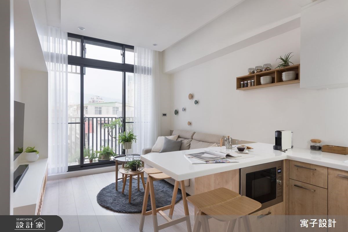 11坪新成屋(5年以下)＿北歐風餐廳吧檯案例圖片＿寓子設計＿寓子_早安，日和 !之1