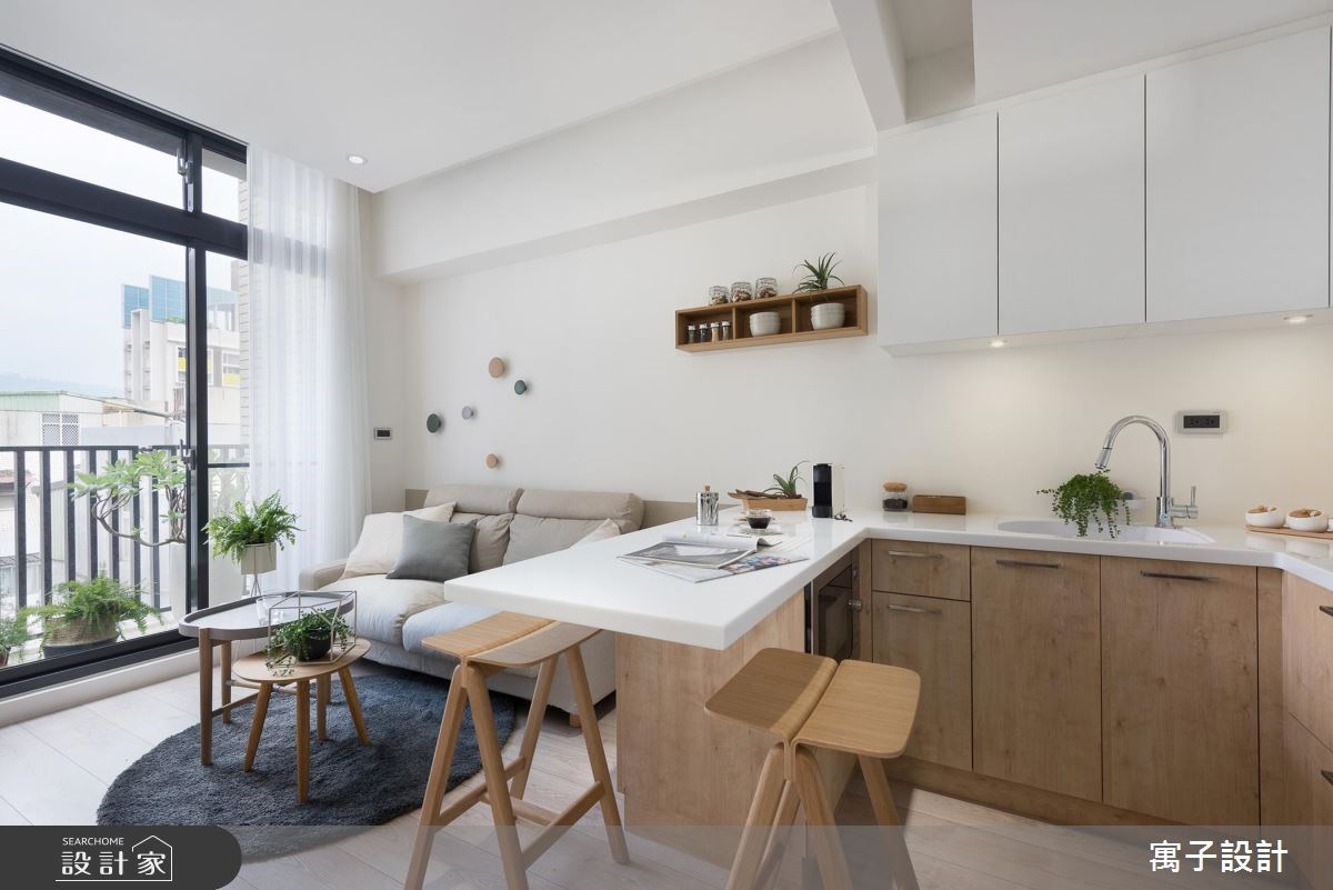 11坪新成屋(5年以下)＿北歐風餐廳吧檯案例圖片＿寓子設計＿寓子_早安，日和 !之2