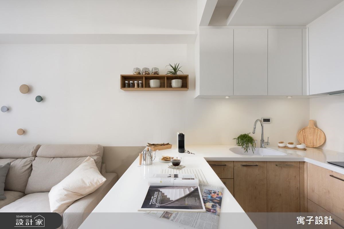 11坪新成屋(5年以下)＿北歐風餐廳吧檯案例圖片＿寓子設計＿寓子_早安，日和 !之3