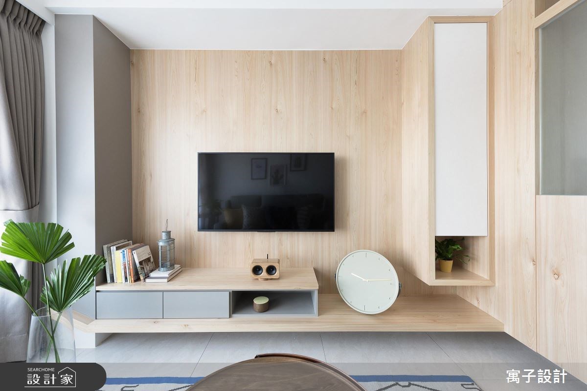 24坪新成屋(5年以下)＿現代風客廳案例圖片＿寓子設計＿寓子_木‧原粹之2