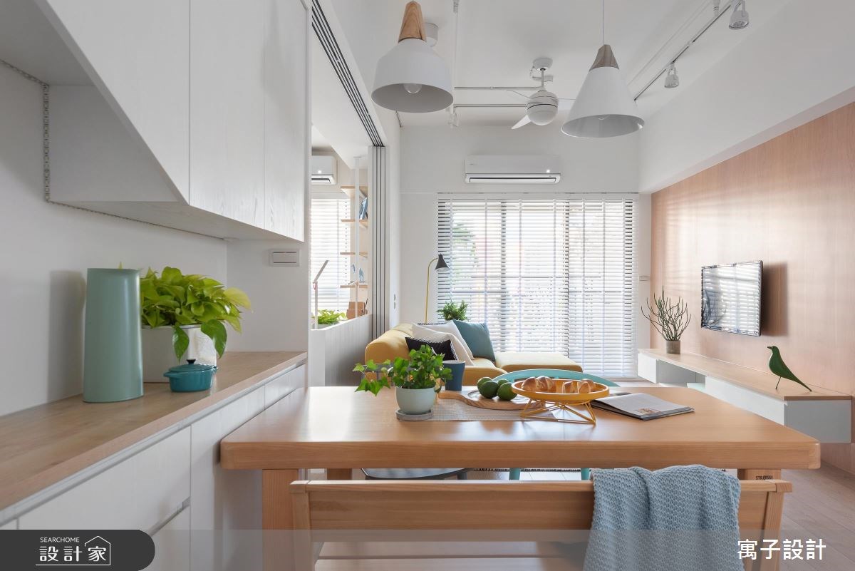 30坪新成屋(5年以下)＿北歐風餐廳案例圖片＿寓子設計＿寓子_樂樂 I之1