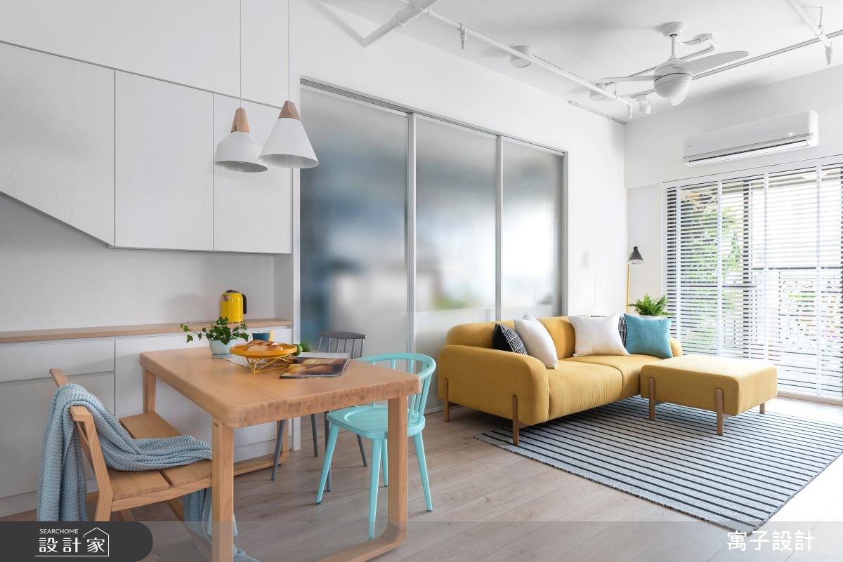 30坪新成屋(5年以下)＿北歐風客廳餐廳案例圖片＿寓子設計＿寓子_樂樂 I之3