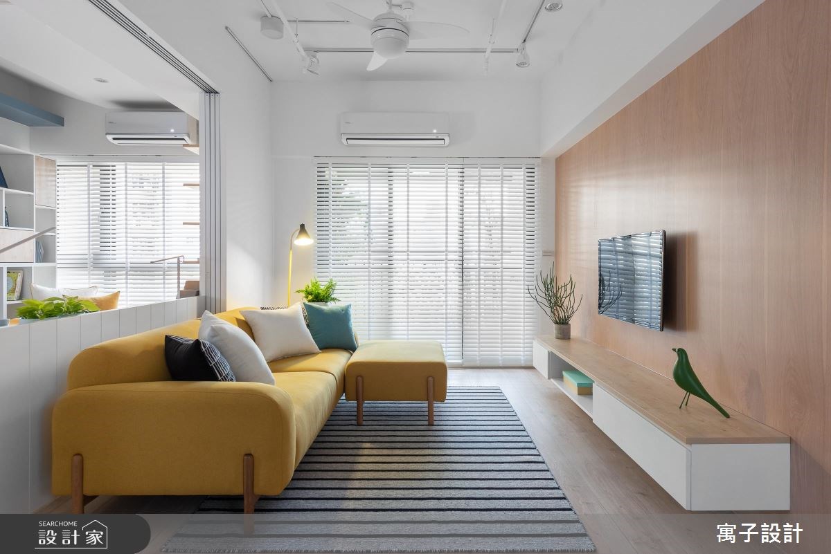30坪新成屋(5年以下)＿北歐風客廳案例圖片＿寓子設計＿寓子_樂樂 I之5