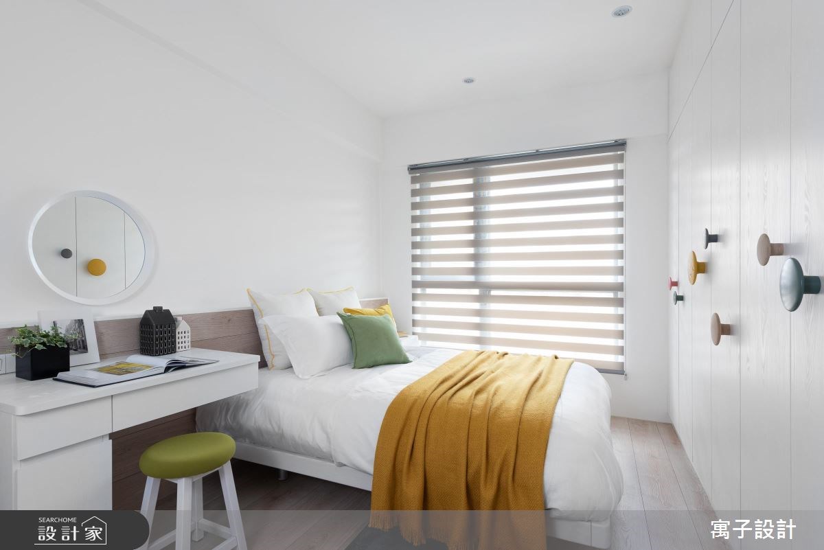 30坪新成屋(5年以下)＿北歐風臥室案例圖片＿寓子設計＿寓子_樂樂 I之13