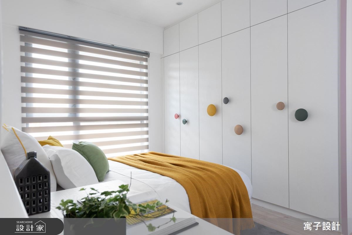 30坪新成屋(5年以下)＿北歐風臥室案例圖片＿寓子設計＿寓子_樂樂 I之14