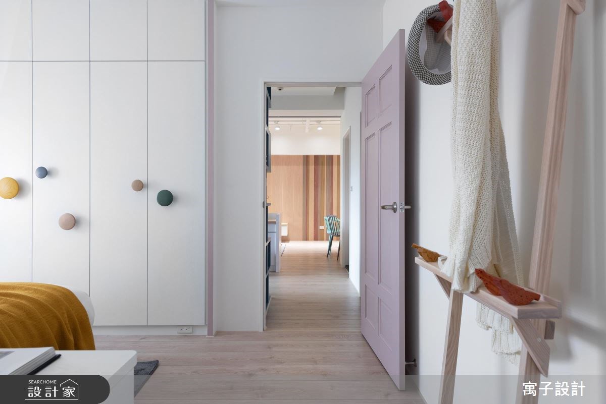 30坪新成屋(5年以下)＿北歐風臥室案例圖片＿寓子設計＿寓子_樂樂 I之15